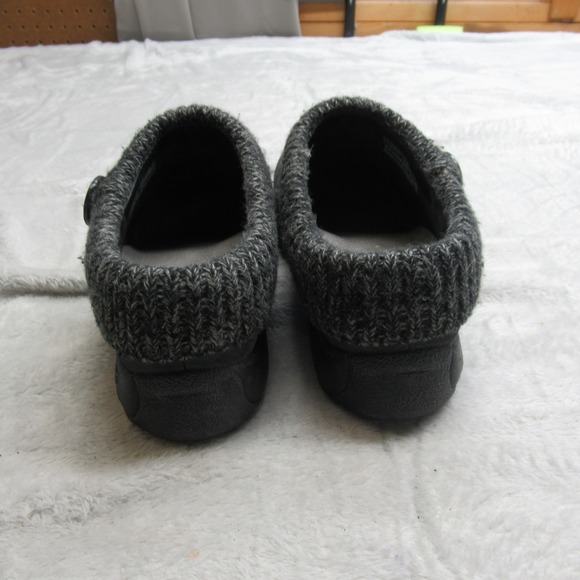 Dansko Womens Clogs 47EU 7US Black Leather Kenzie Slip on Knit Lofaers Shoes - Picture 8 of 14